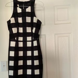 banana republic gingham bistretch sheath dress